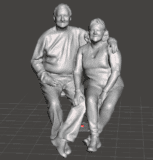 Casal Avos Sentados #15