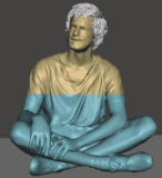 Homen sentado no chao #51