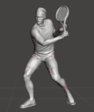 Tenista Posição Reves #129