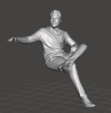 Homen Sentado Braco de lado #59