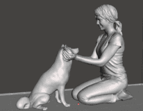 Mulher com cachorro #145